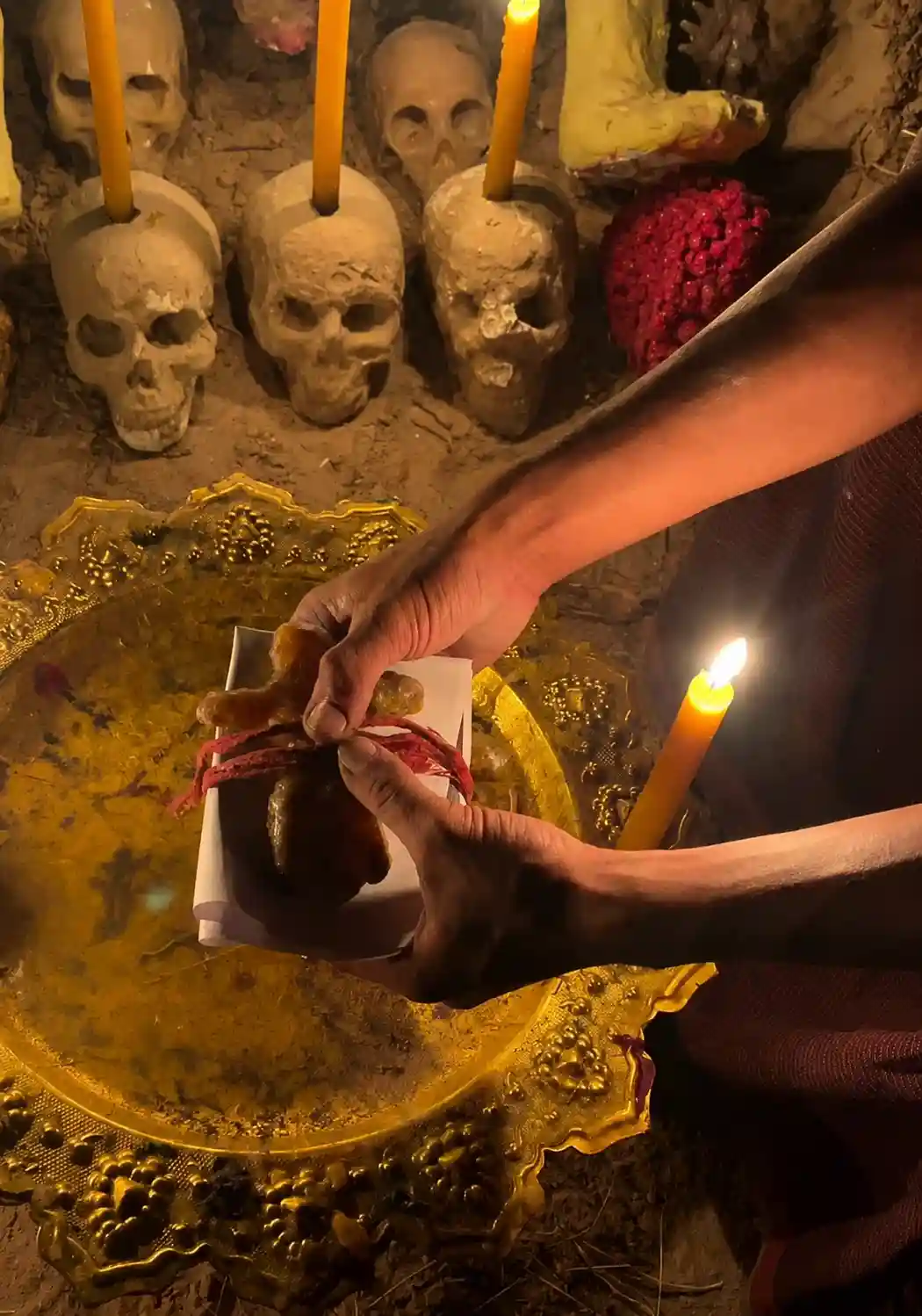 Velas y elementos consagrados