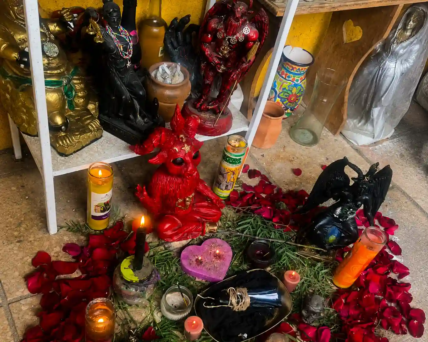 Trabajo espiritual con cartas y velas